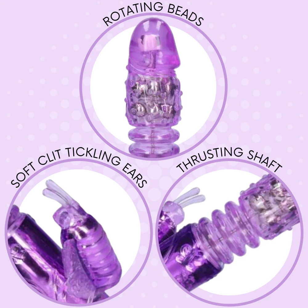 Aura Butterfly Thrusting & Rotating Dual-Action Vibrator - Image 3