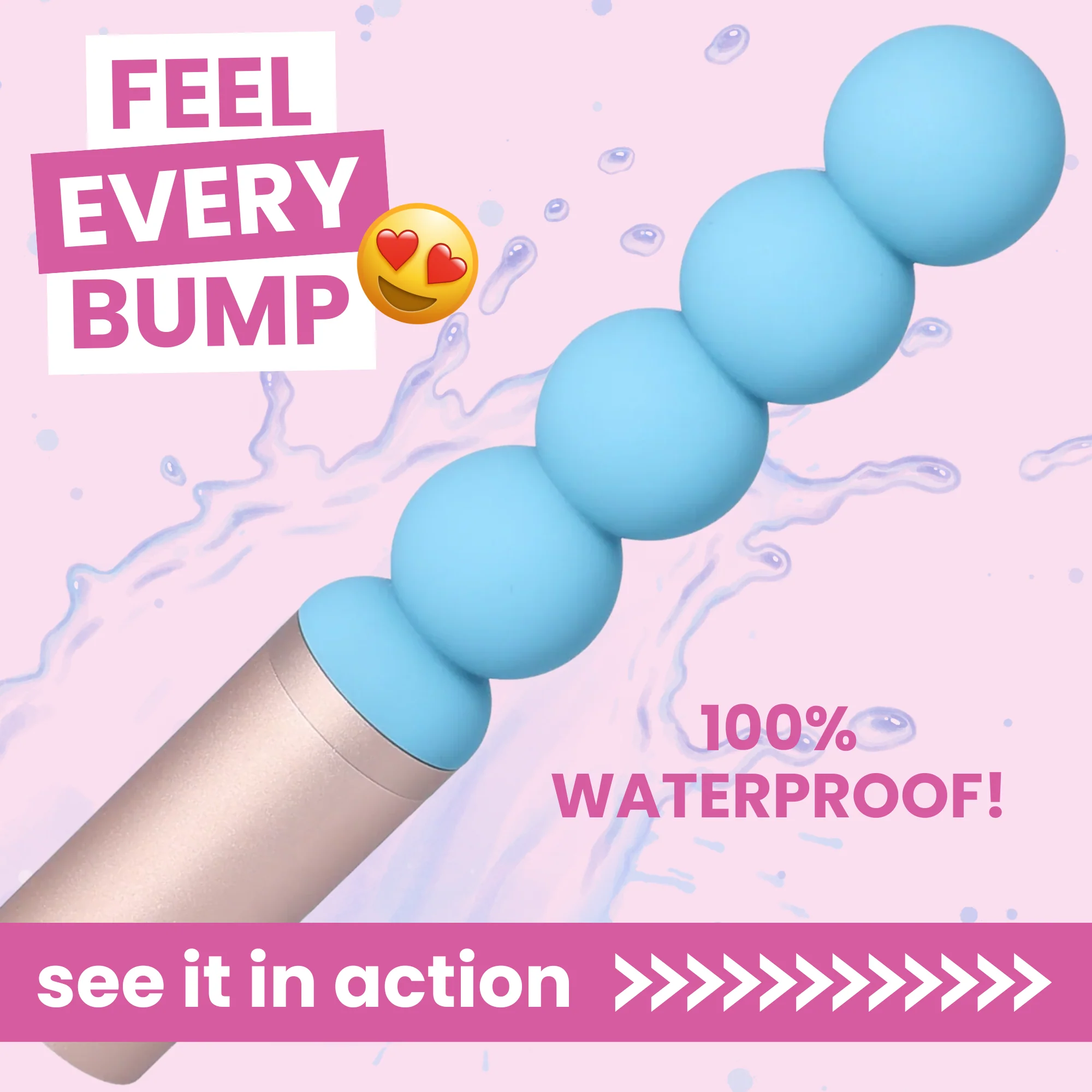 Luxury Beaded Wand Massager - Also Works as a Kegel Exerciser!