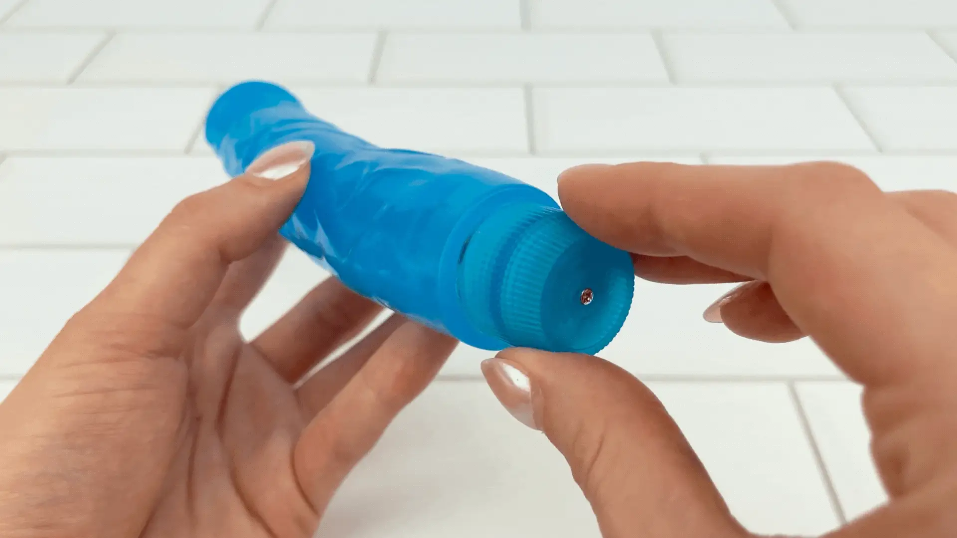 Blue Multi-Speed Realistic Vibrator - Image 8