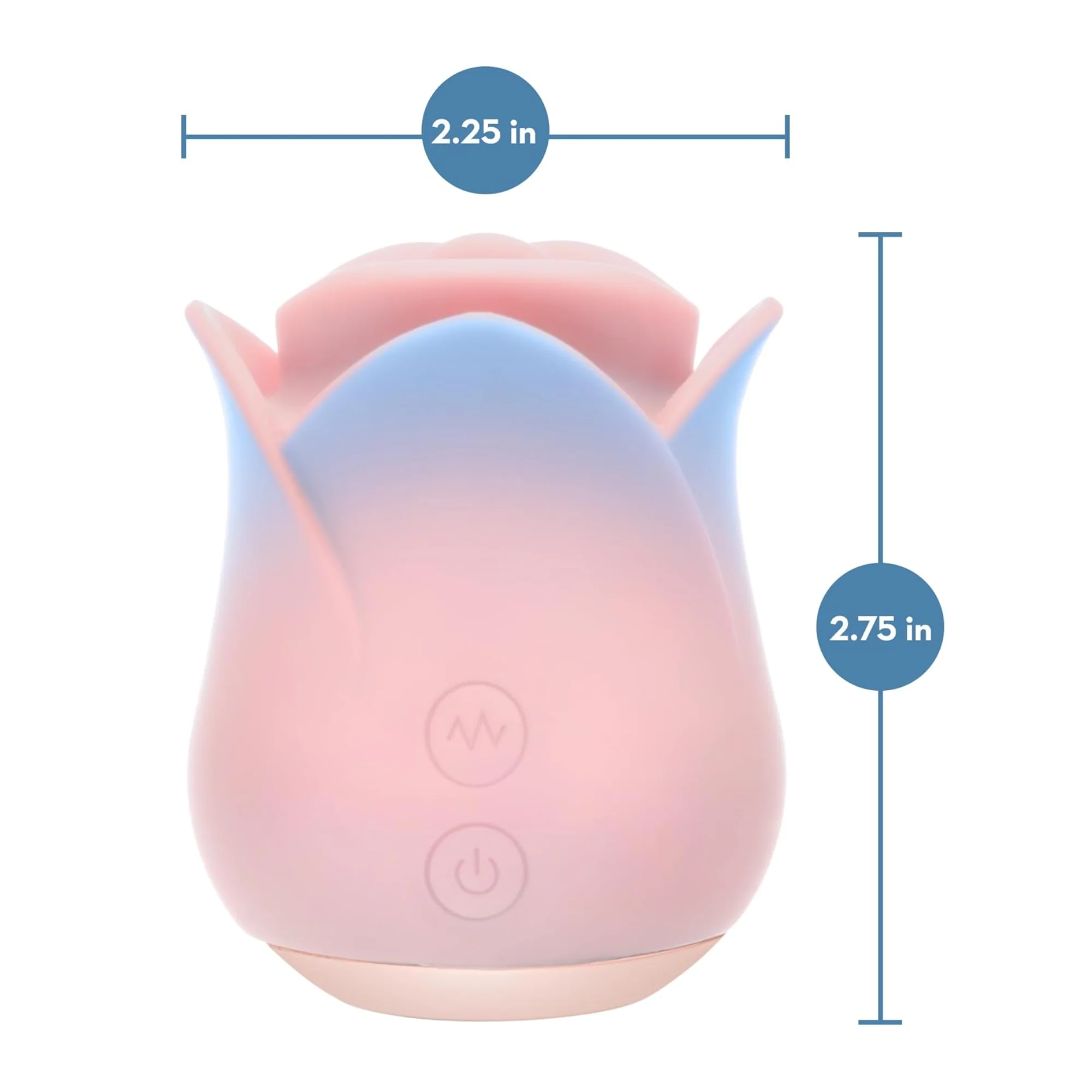 Blush Collection French Kiss Rose Stimulator - Nibbles On Your Clit with Powerful Vibrations! - Image 3