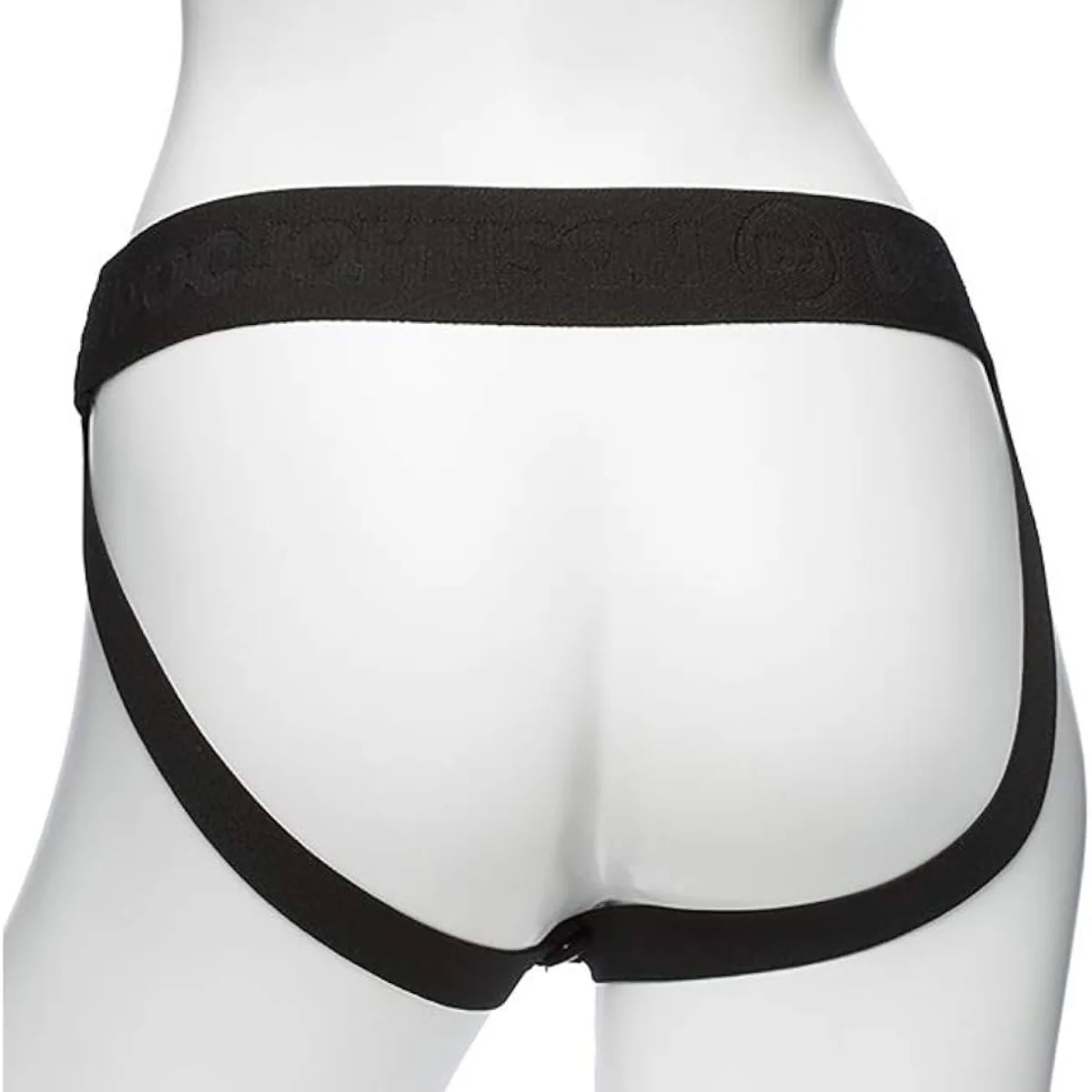8 Inch Black Hollow Extensions Silicone Strap-On Harness  (2 Piece Kit) - Image 3