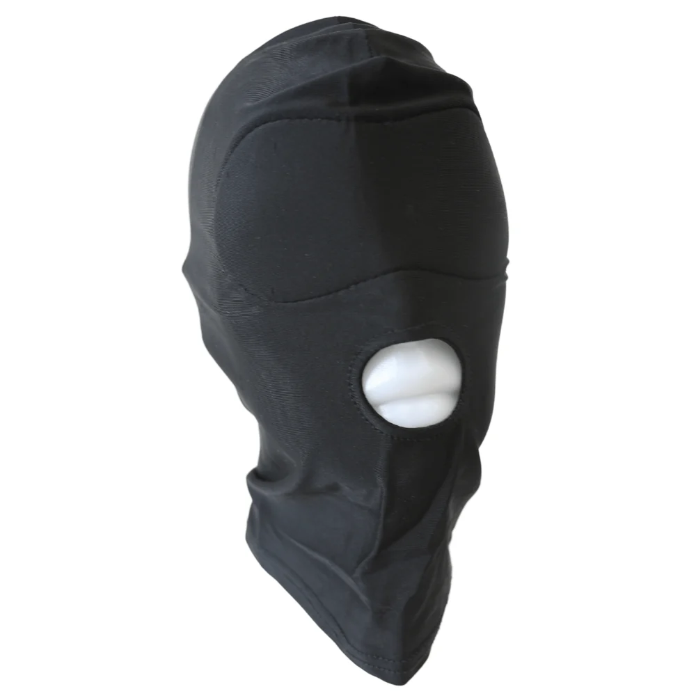 Fetish Open Mouth & Eye Bondage Hood Head Mask (2 Styles Available!) - Image 3