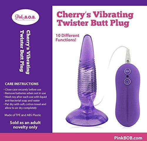 Cherry's Vibrating Twister Butt Plug - Image 11