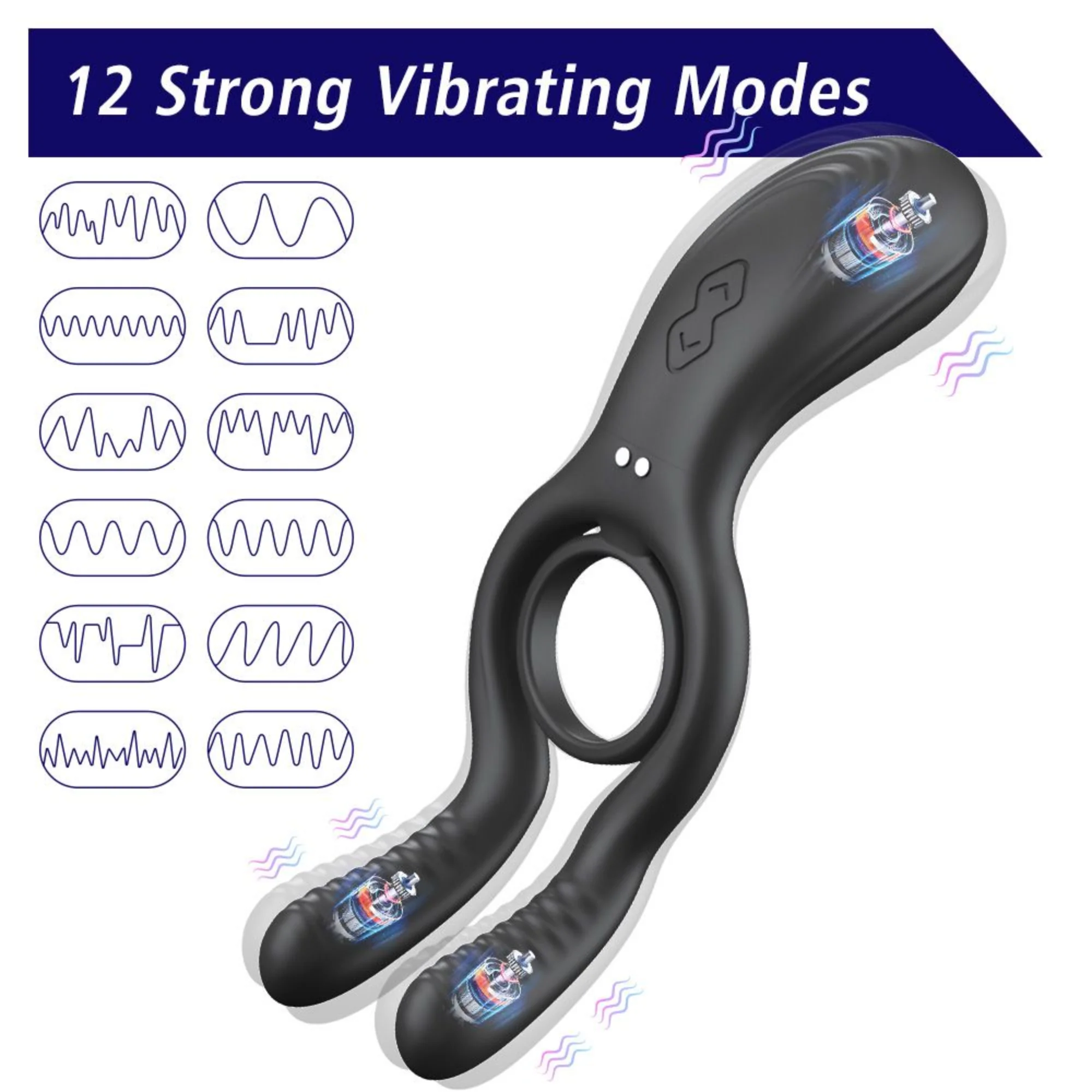 The Dual-Action Clit & Ball Vibrating Cock Ring - Image 15