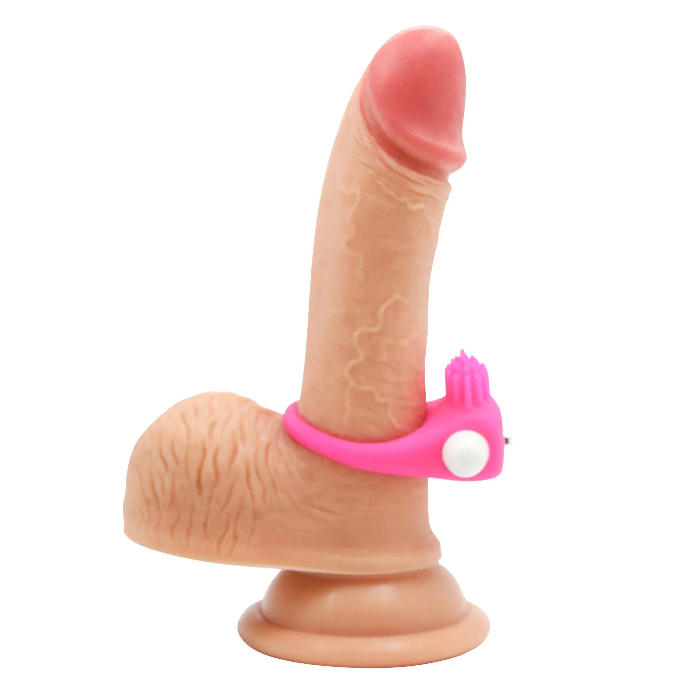 Vibrating Cock Ring With Nubby Ticklers - Image 4