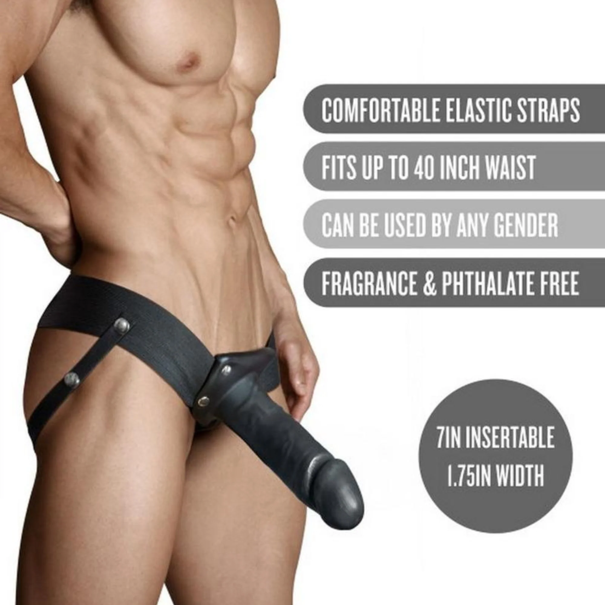 Dr. Skin Hollow Strap-On with 7 Inch Dildo - Image 4