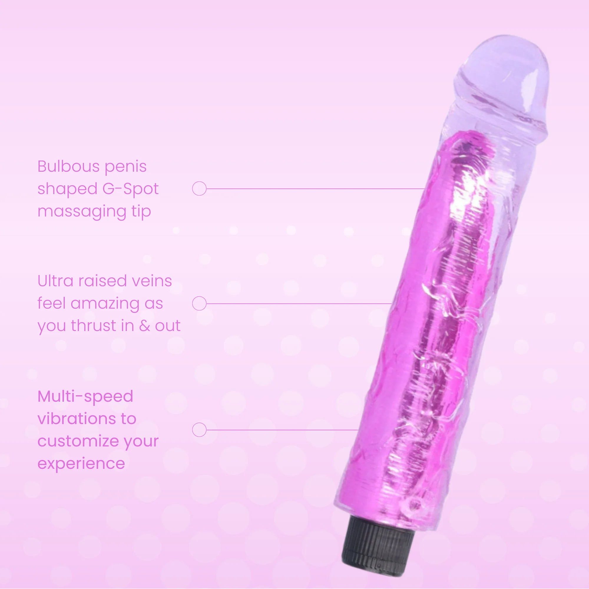 FREE 8 Inch Long Deep Penetration Vibrating Dildo - Image 3