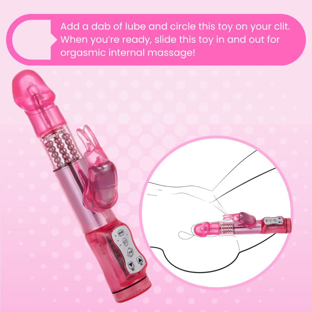 FREE Rotating Rabbit Vibrator in Pink: Have O-Mazing Blended Clit & G-Spot Orgasms - Image 3