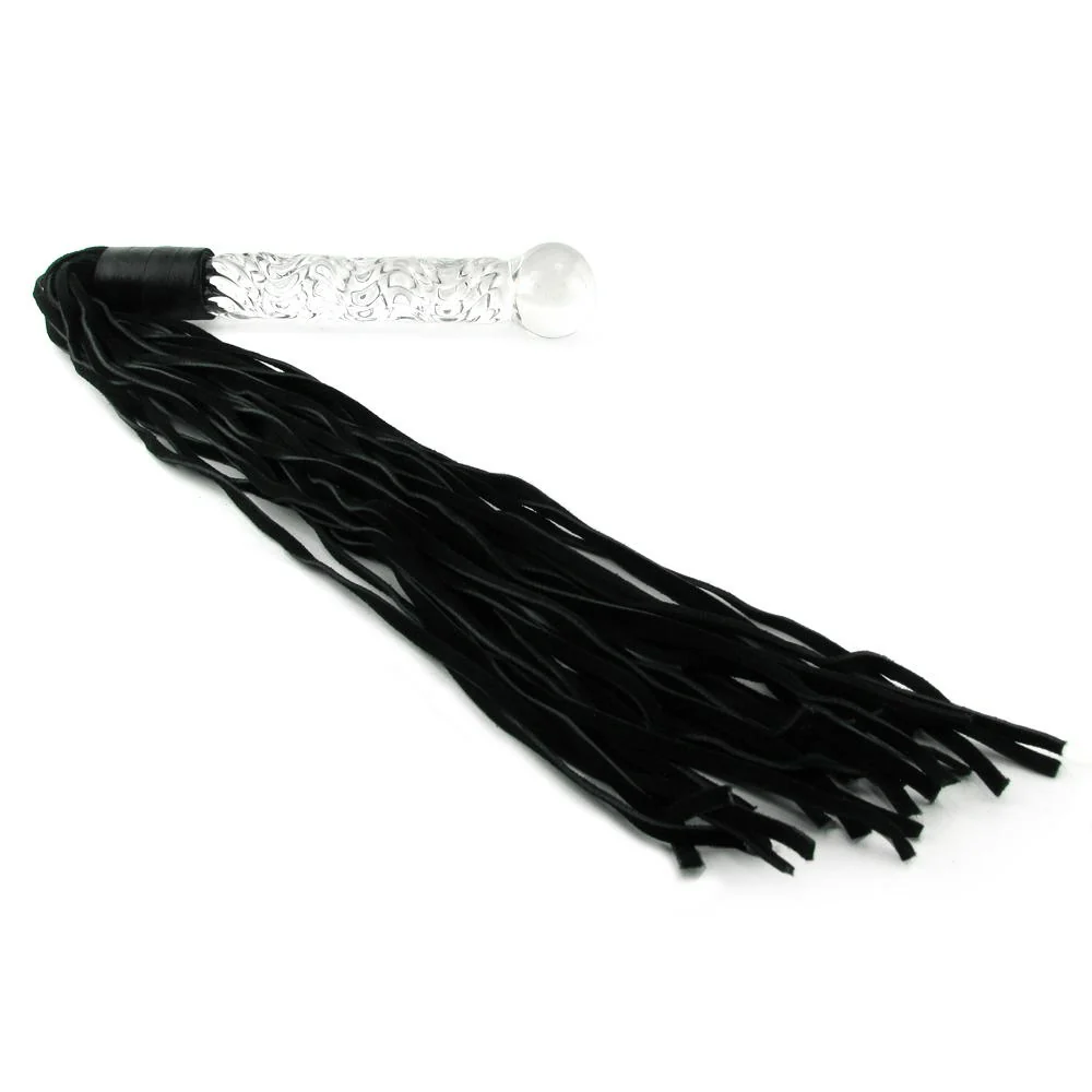Icicles #38 Handblown Glass Dildo Leather Whip - Image 5