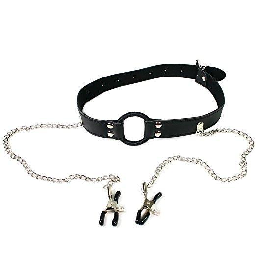 Harness with Gag & Nipple Clamps Set - Image 4