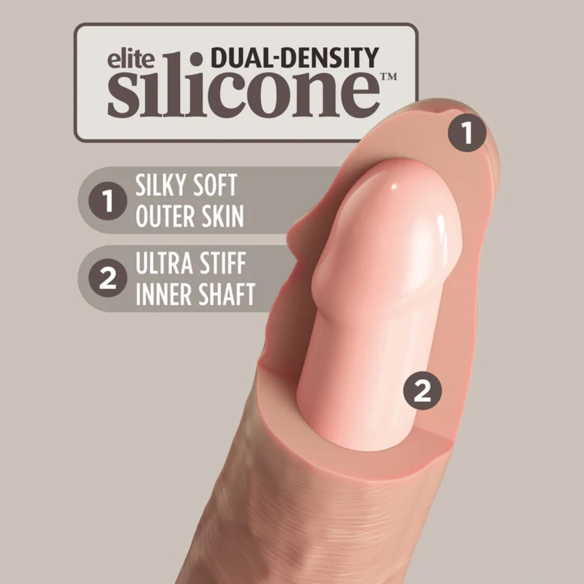 King Cock Deluxe Silicone Body Dock Strap-on Kit with Swinging Balls and 8" Dildo - Image 12