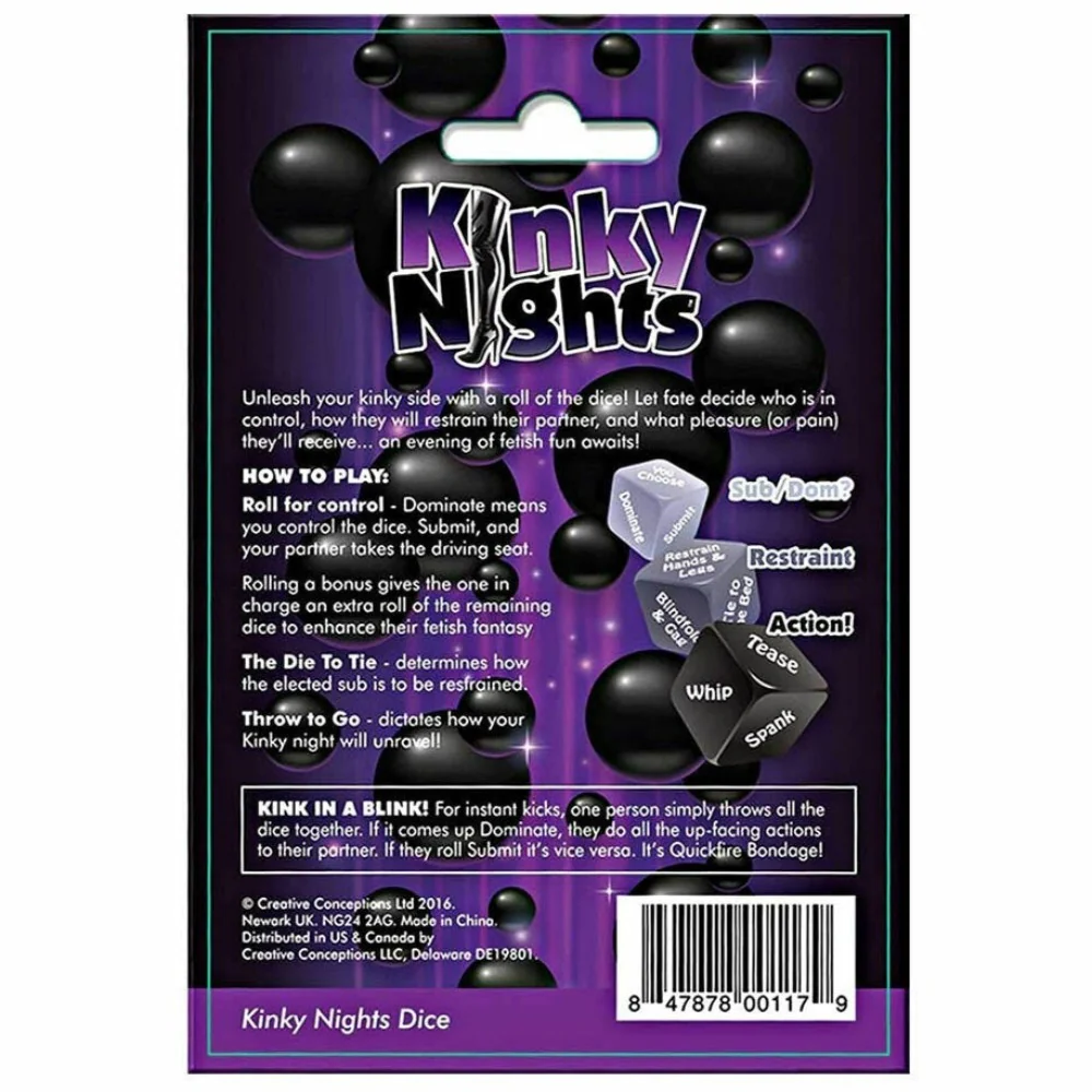 Kinky Nights Bondage Dare Dice - Image 3