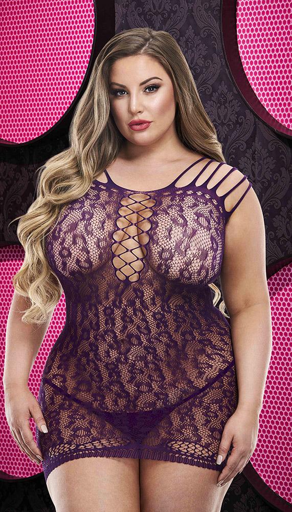 Ultra-Strappy Lace Mini Dress - Image 7