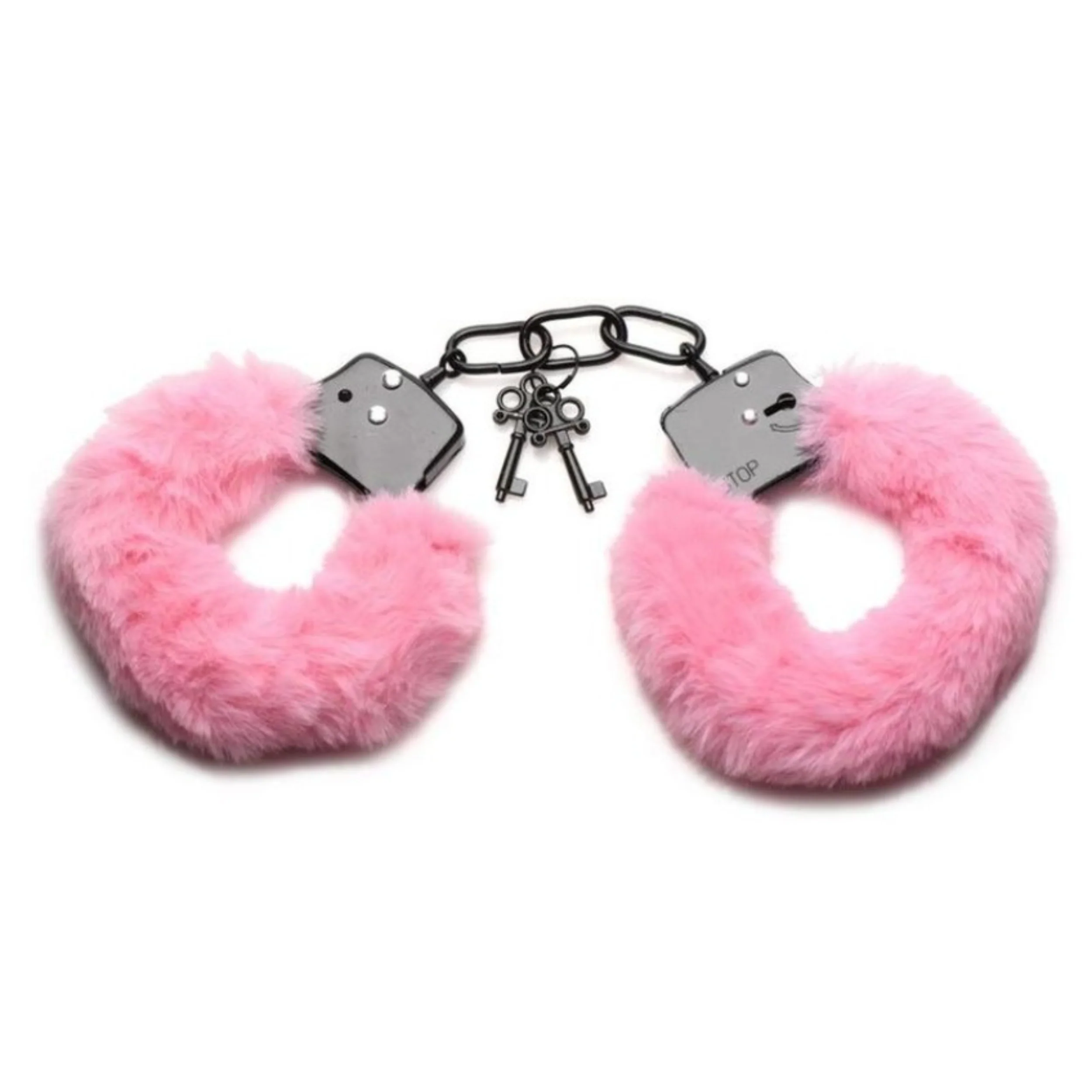 Master Series Cuffed in Fur Furry Handcuffs-Available in 3 colors! - Image 3