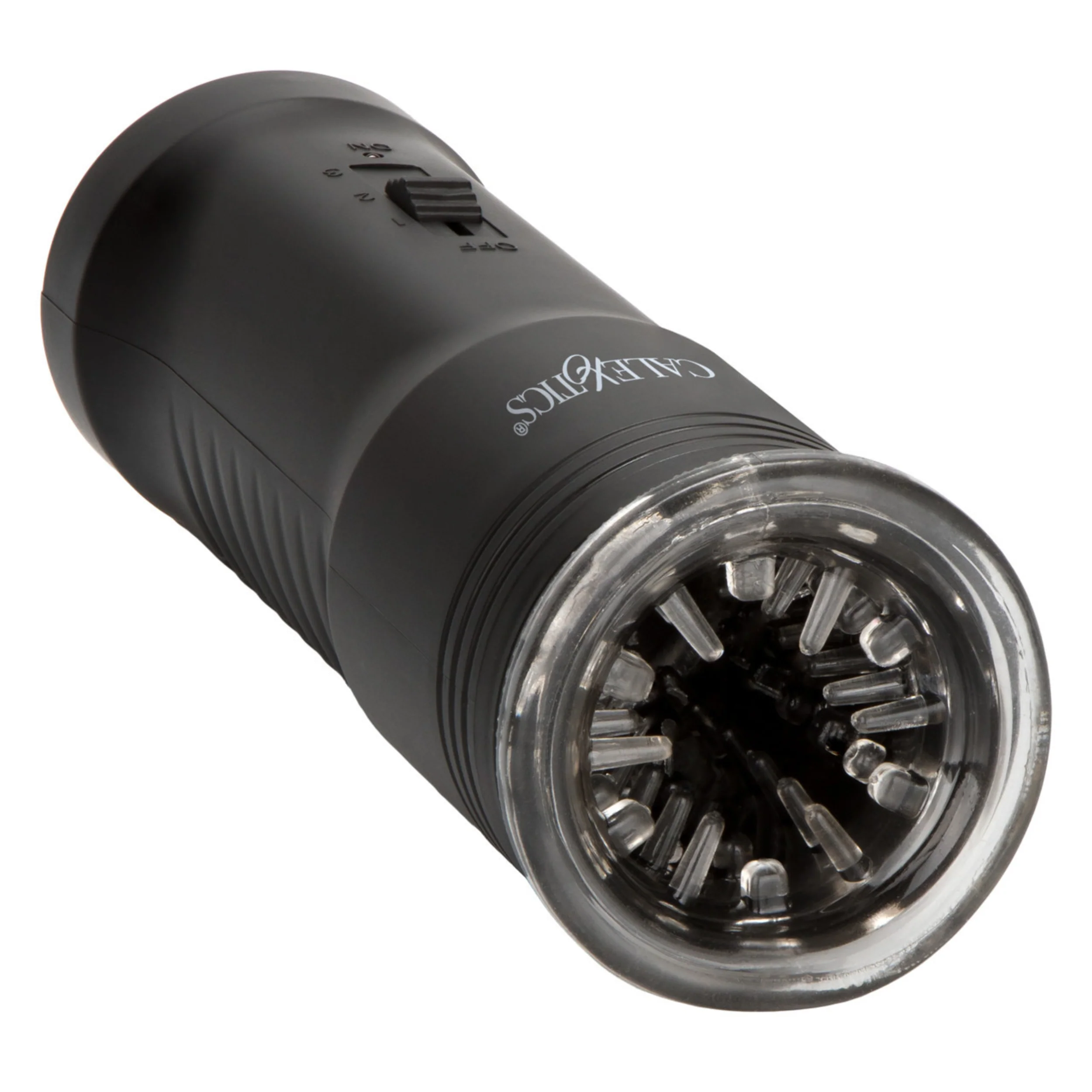 Optimum Power Ultimate Head Exciter Rotating Vibrating Masturbator - Black - Image 2