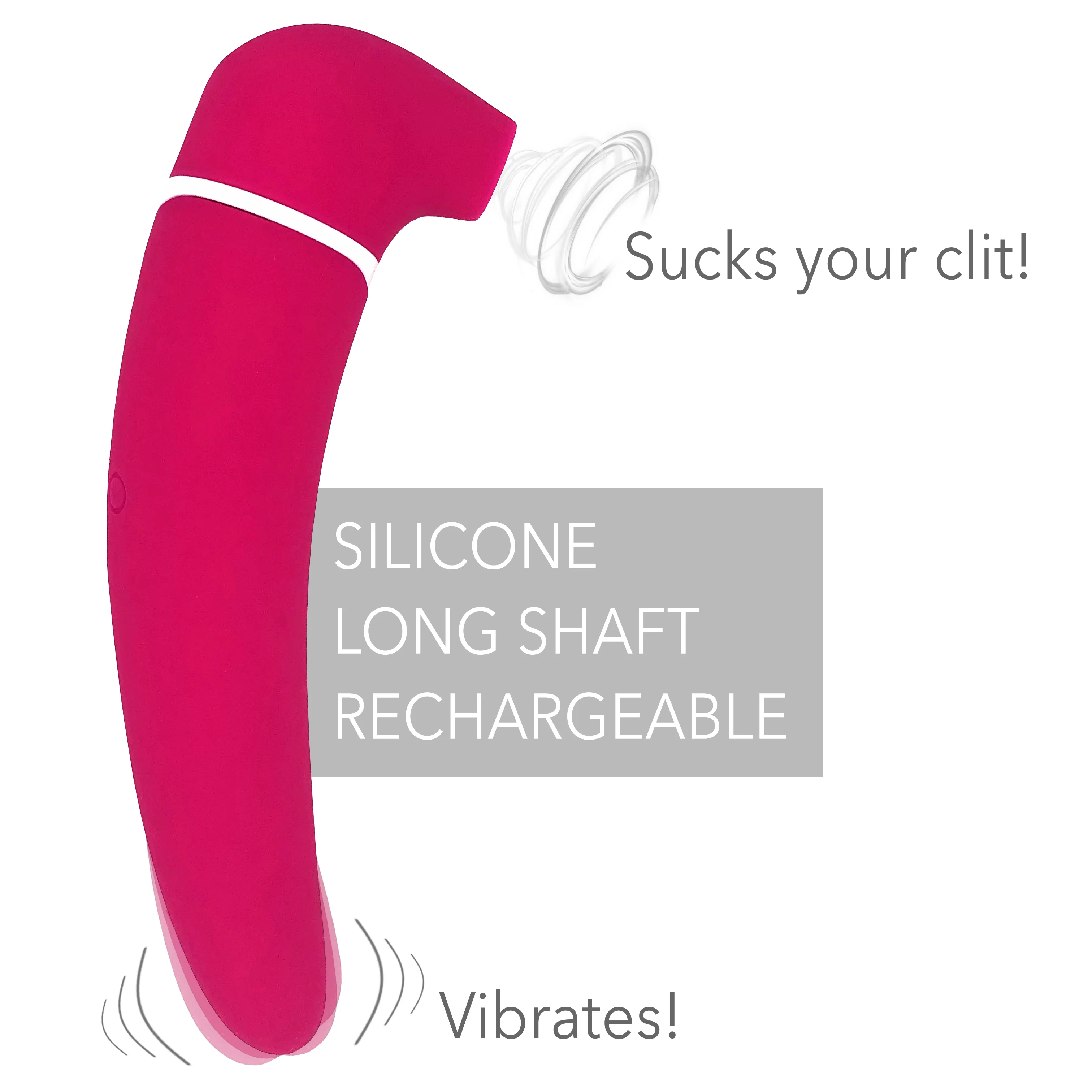 Dual-Ended Premium Clit Sucker & G-Spot Vibrator - Image 6