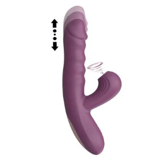 The Suck & Thrust Dual Action Vibrator – Air Pulses + G-Spot Thruster - Image 3