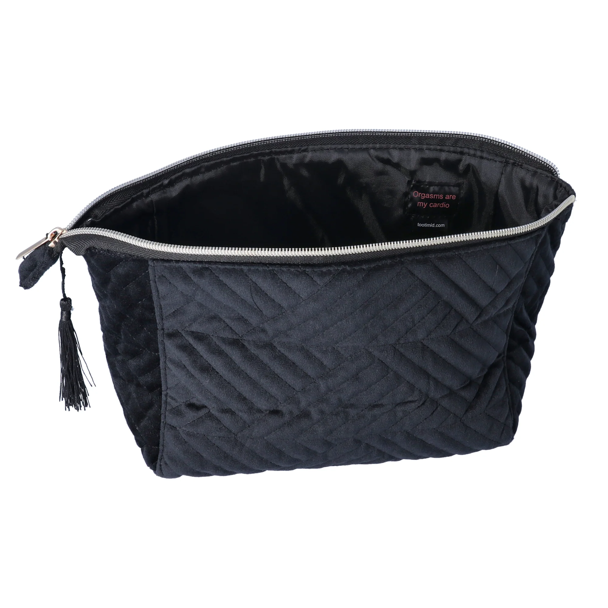 Classy Quilted Fabric Storage Bag for Your Sex Toys and Lubes - Image 5