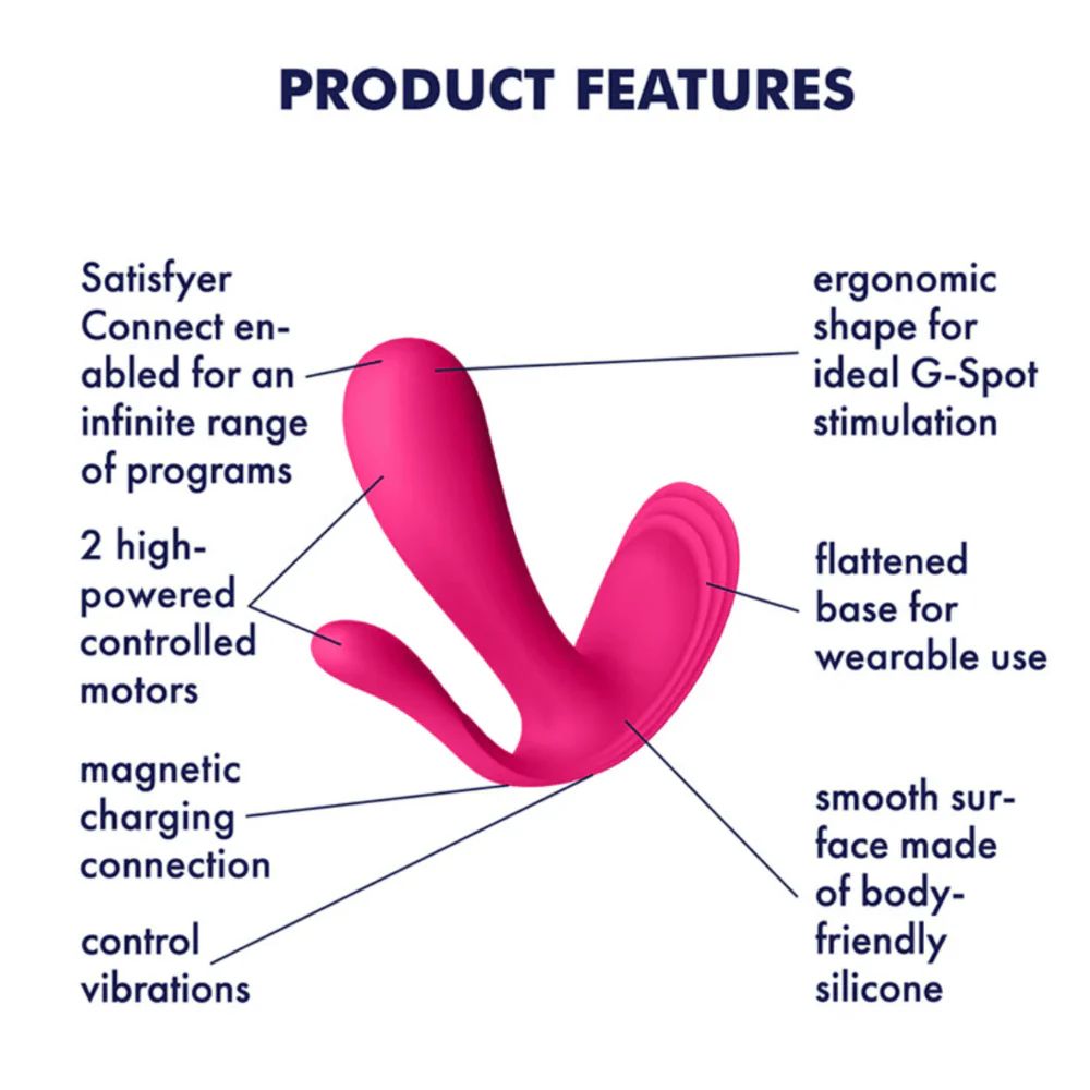 Satisfyer Triple Stimulation Wearable Sex Vibrator With Bluetooth App - Image 2