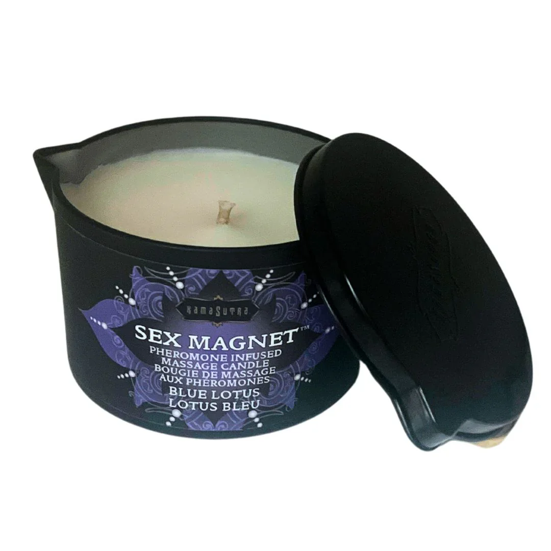 Sex Magnet Blue Lotus Pheromone Massage Candle - Image 2