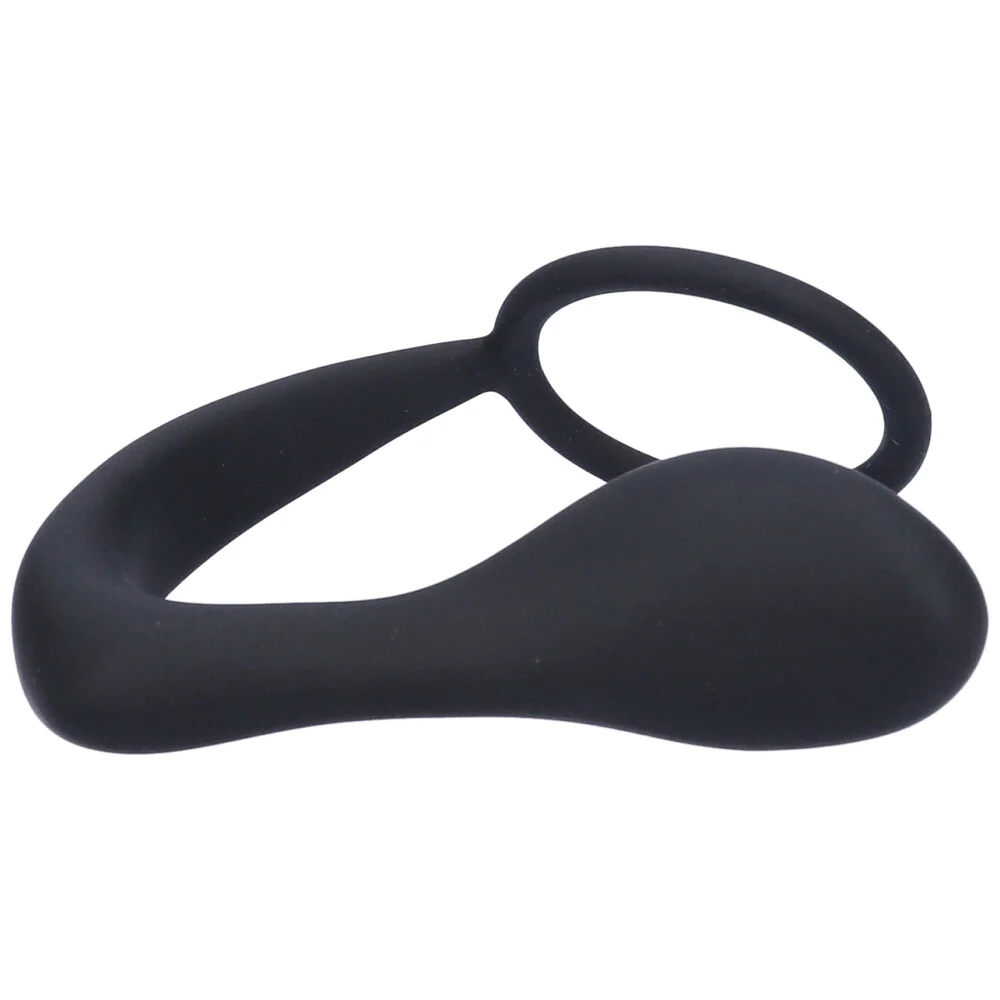 Silicone Prostate Anal Plug and Cock Ring - Image 3