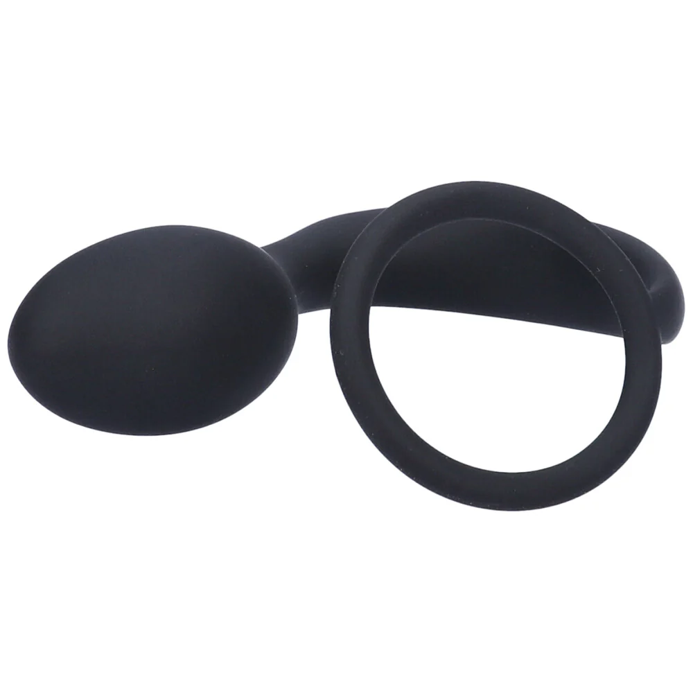 Silicone Prostate Anal Plug and Cock Ring - Image 4
