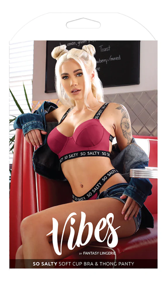 So Salty Soft Cup Bra & Thong Panty - Image 3