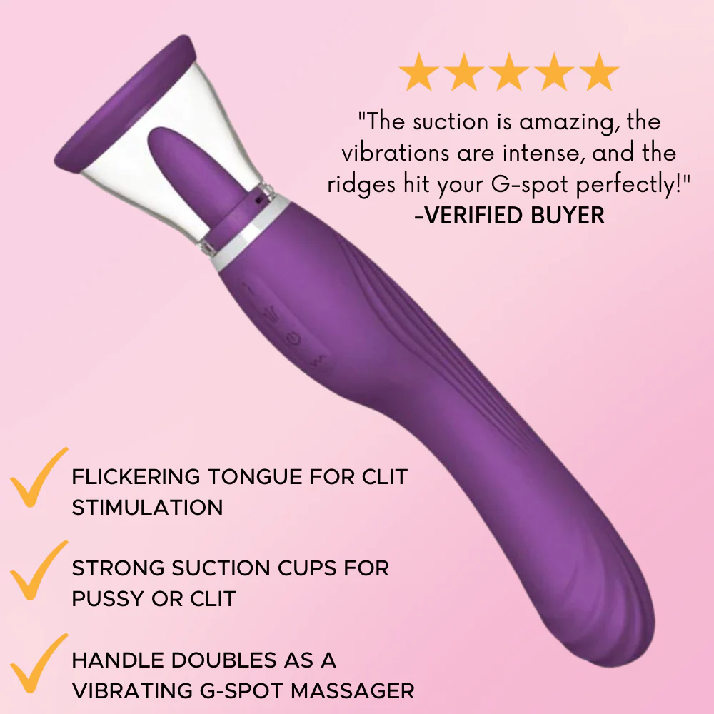 Ultimate Tongue Licker - Powerful Dual-Ended Vibrator & Sucking Tongue! - Image 19