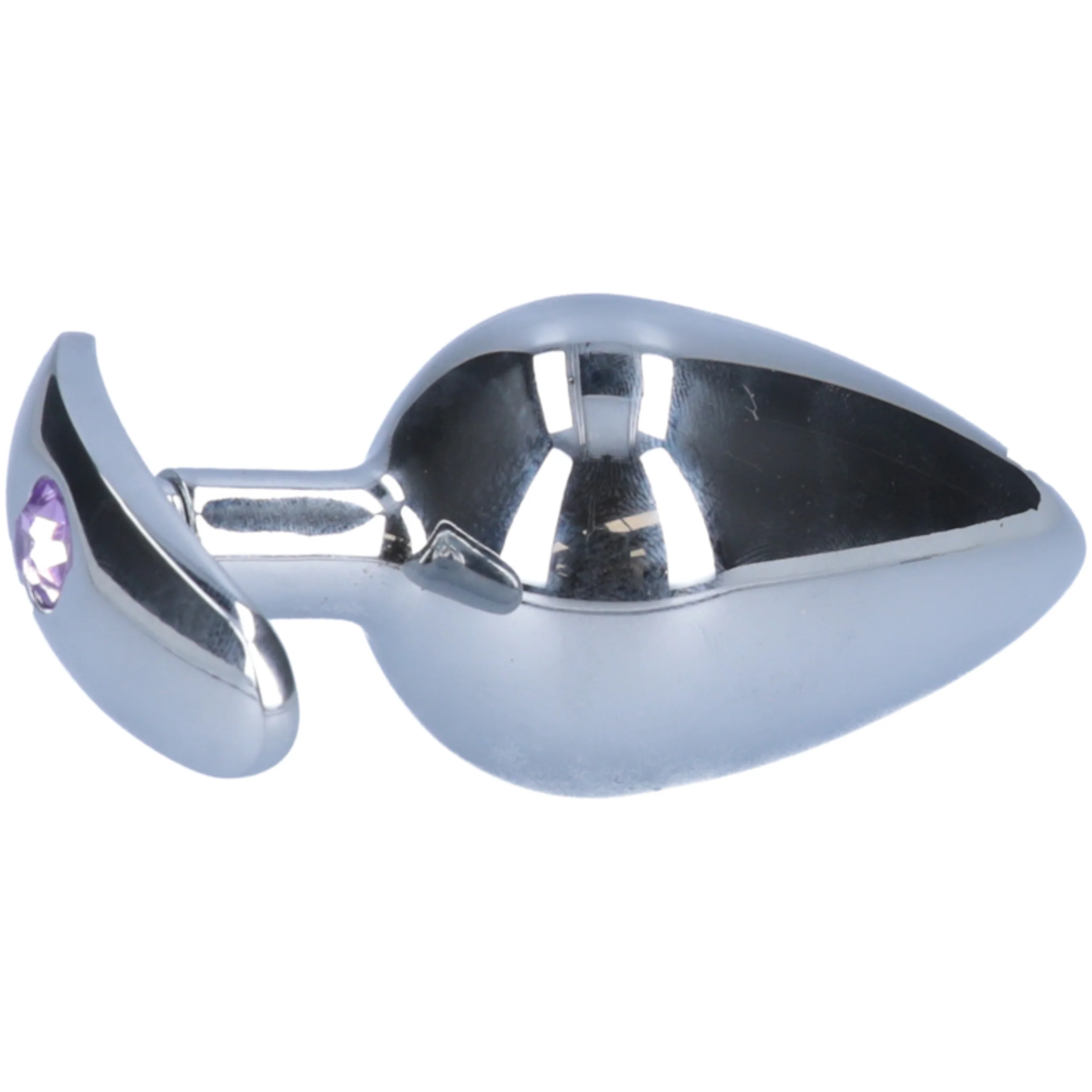 Tapered Metal Butt Plug with Jewel & Detachable Screw Plug - Available in 3 Sizes! - Image 2