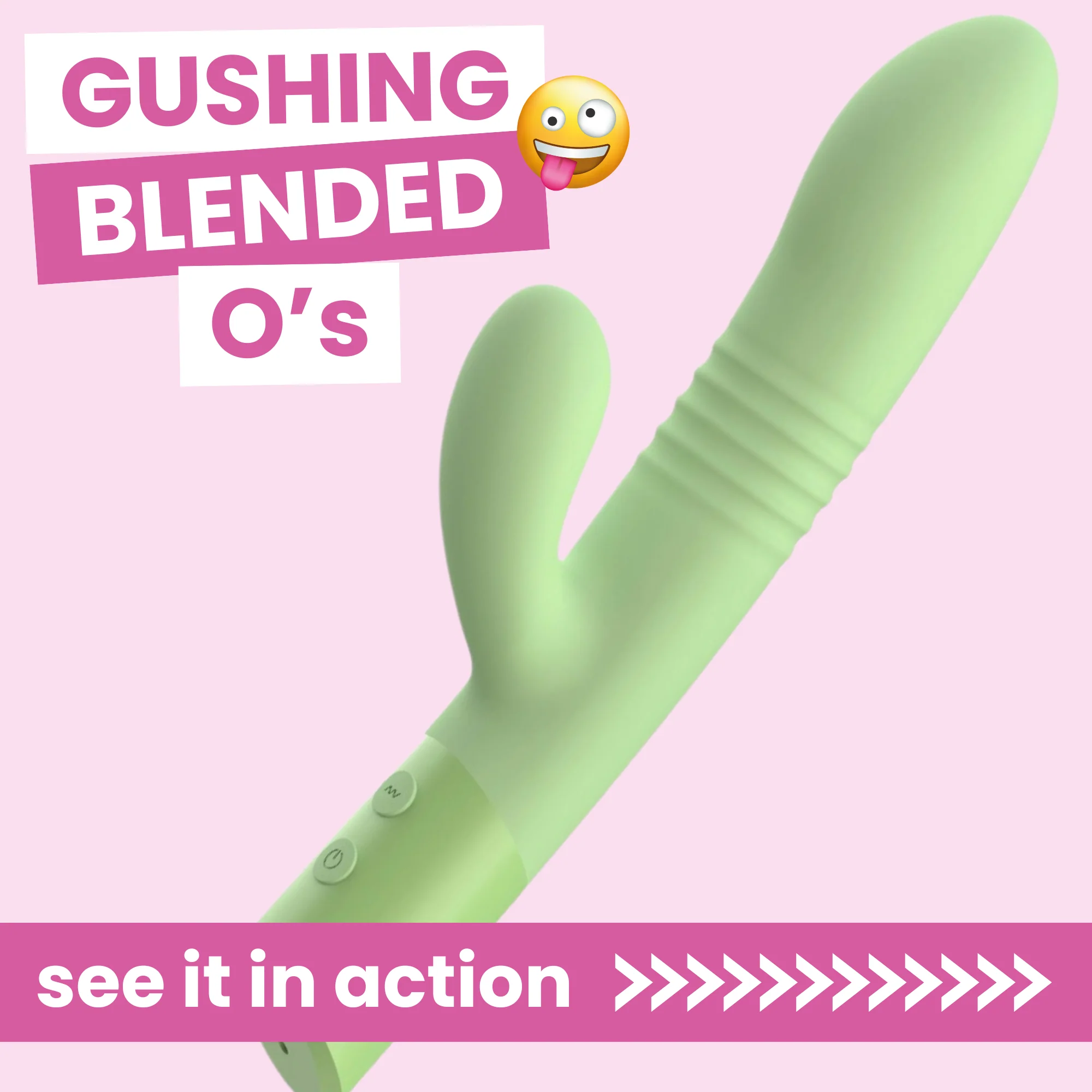 The Coelho - Telescopic Thrusting Silicone Rabbit Vibrator