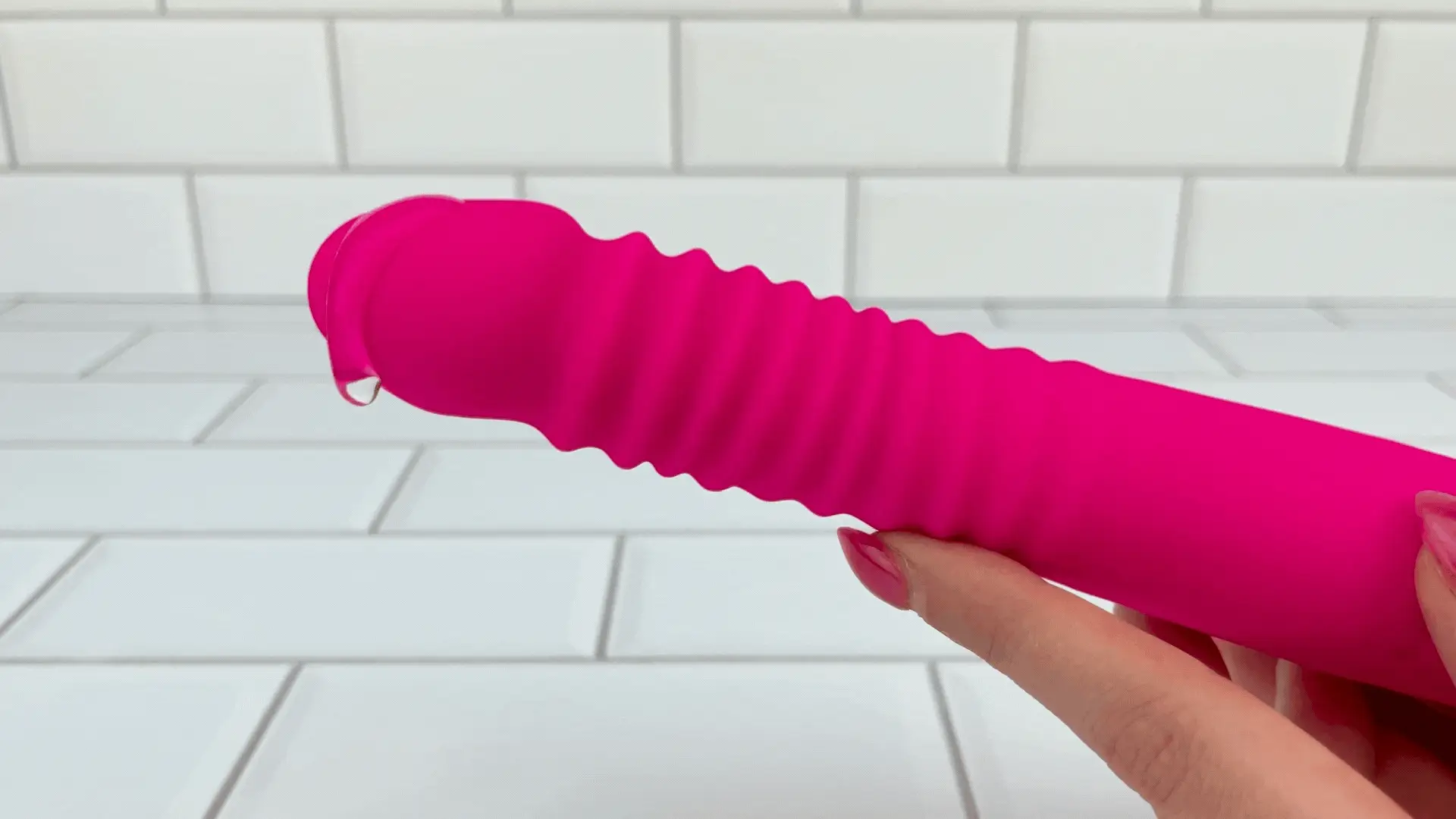 Thrusting and Vibrating Suction Cup Dildo - Easy, Deep, Hands-free O's! - Image 4