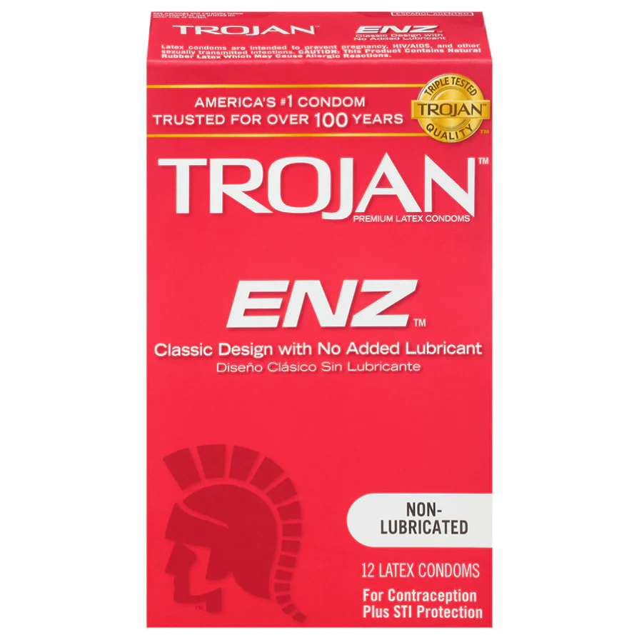 Trojan ENZ Non-Lubricated Latex Condoms