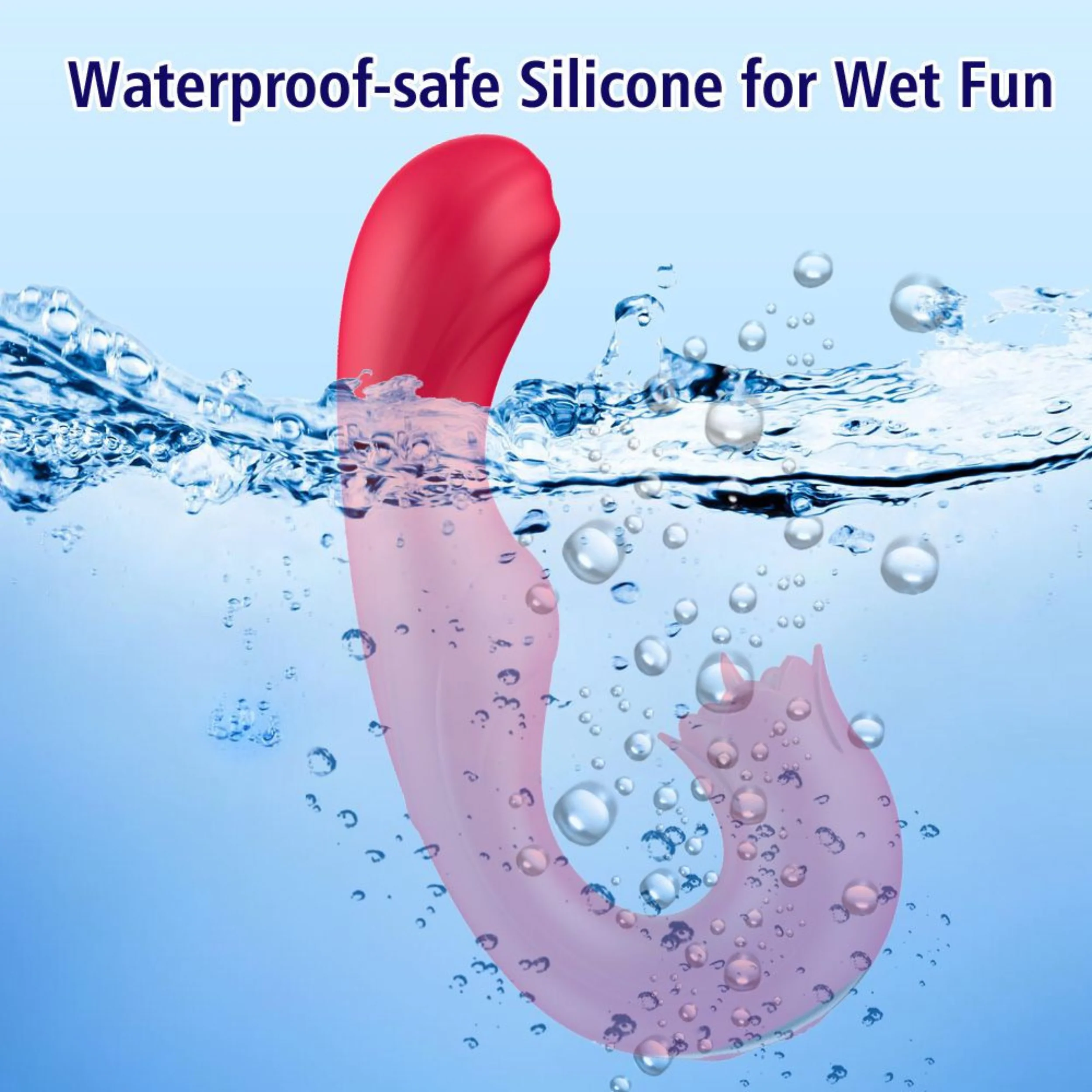 Twirling Tongue Tease - Silicone Rotating G-Spot Vibe & Clit Licking Rose - Image 10