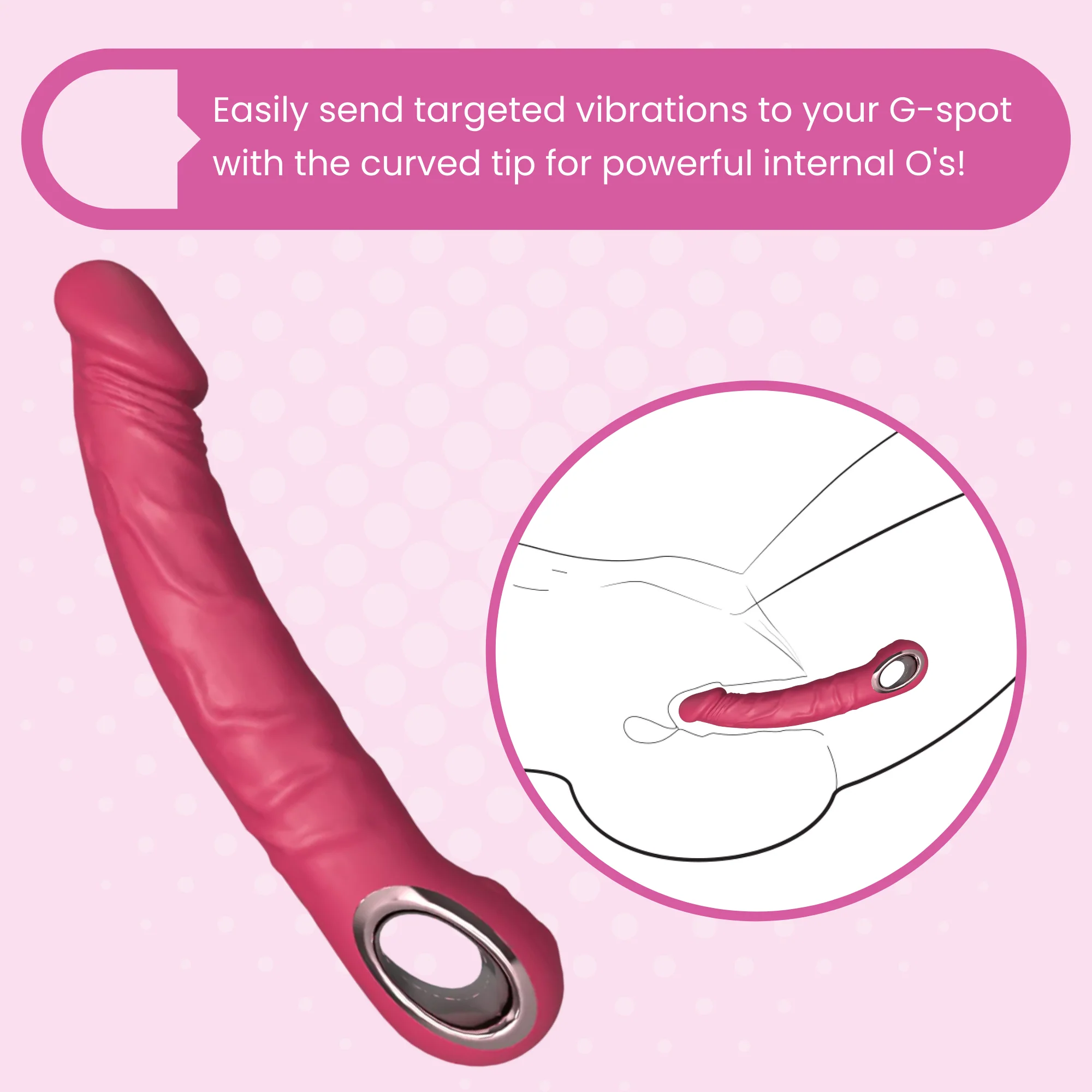 9.5 Inch Veined Vibrating  Silicone Dildo - Deep, Lifelike Penetration! - Image 11