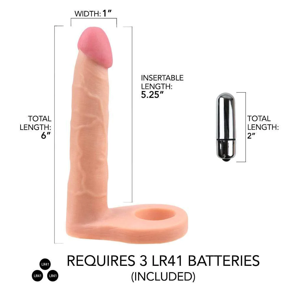 Vibrating Double Penetration Cockring - Image 5