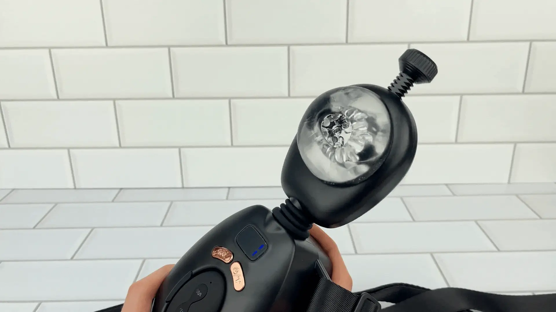 Wearable Tight Grip Thrusting Masturbator with Remote and Adjustable Belts - Hands-Free Solo Play! - Image 2