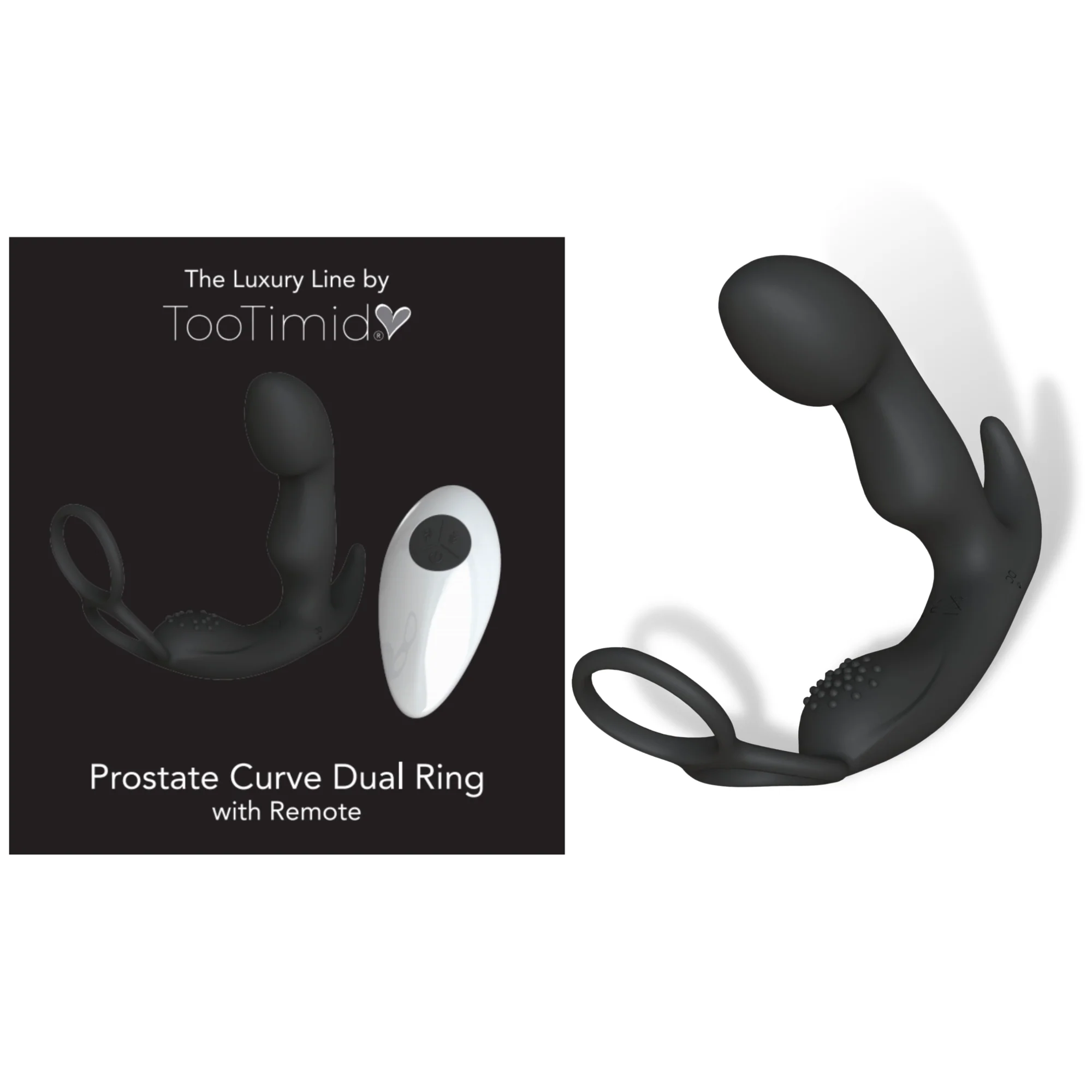 Prostate Curve Dual Ring - Remote Control Vibrating Prostate Massager - Image 2